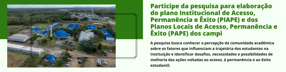 Comunidade do Campus Registro é convidada a participar de pesquisa sobre acesso, permanência e êxito